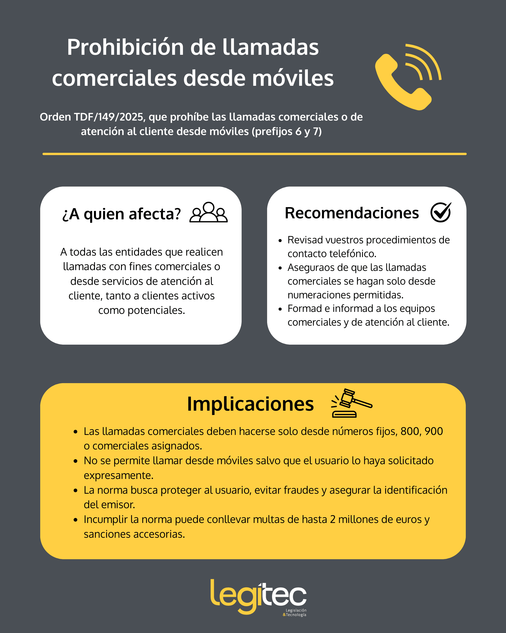 Nueva prohibición de llamadas comerciales desde móviles: lo que debes ...